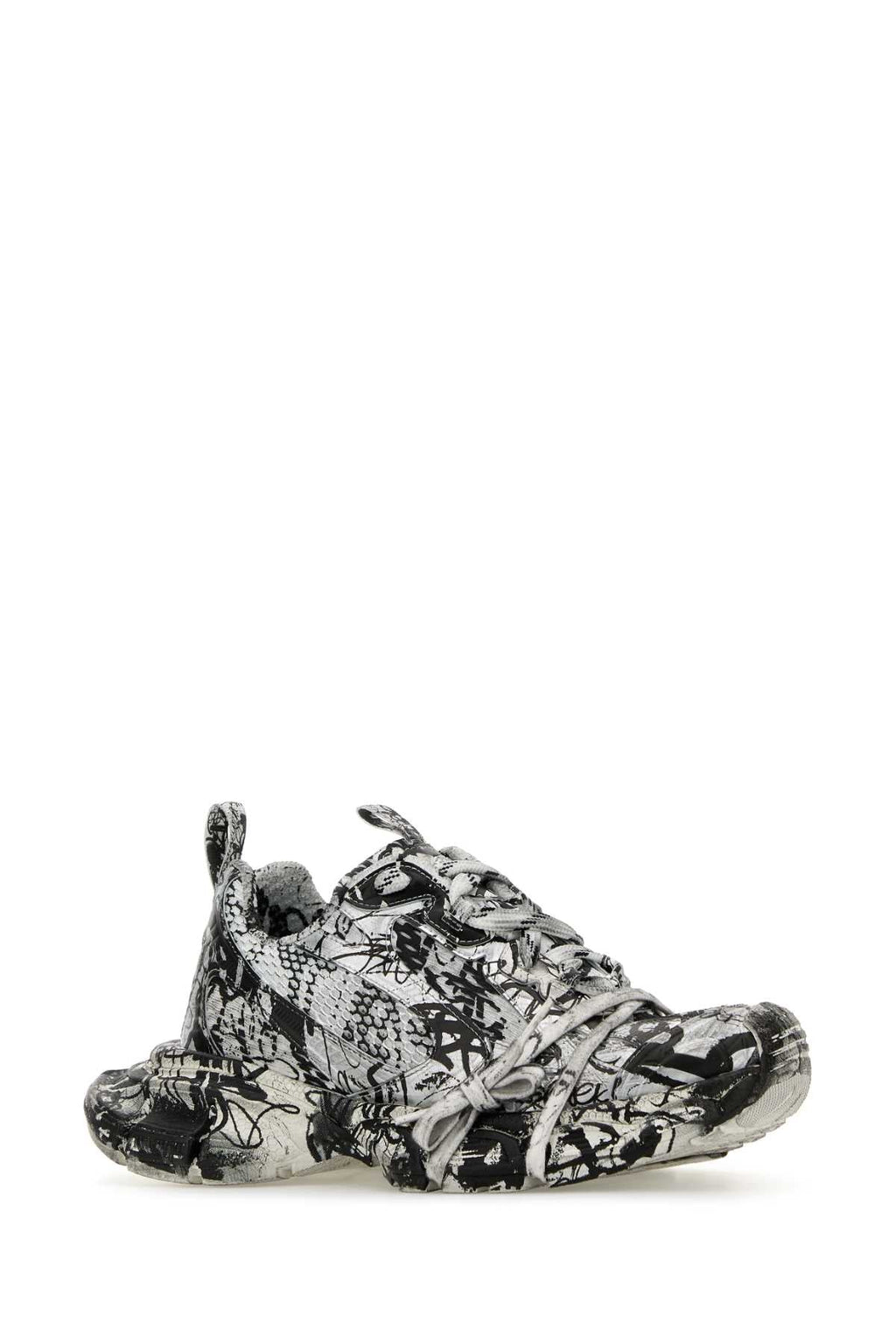 Balenciaga Women Printed Mesh And Rubber 3Xl Sneakers