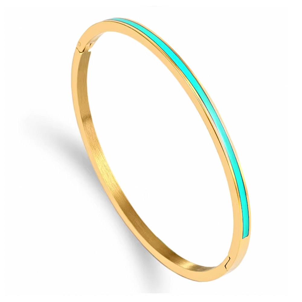 Colorful Enamel Bracelet Collection - Stainless Steel