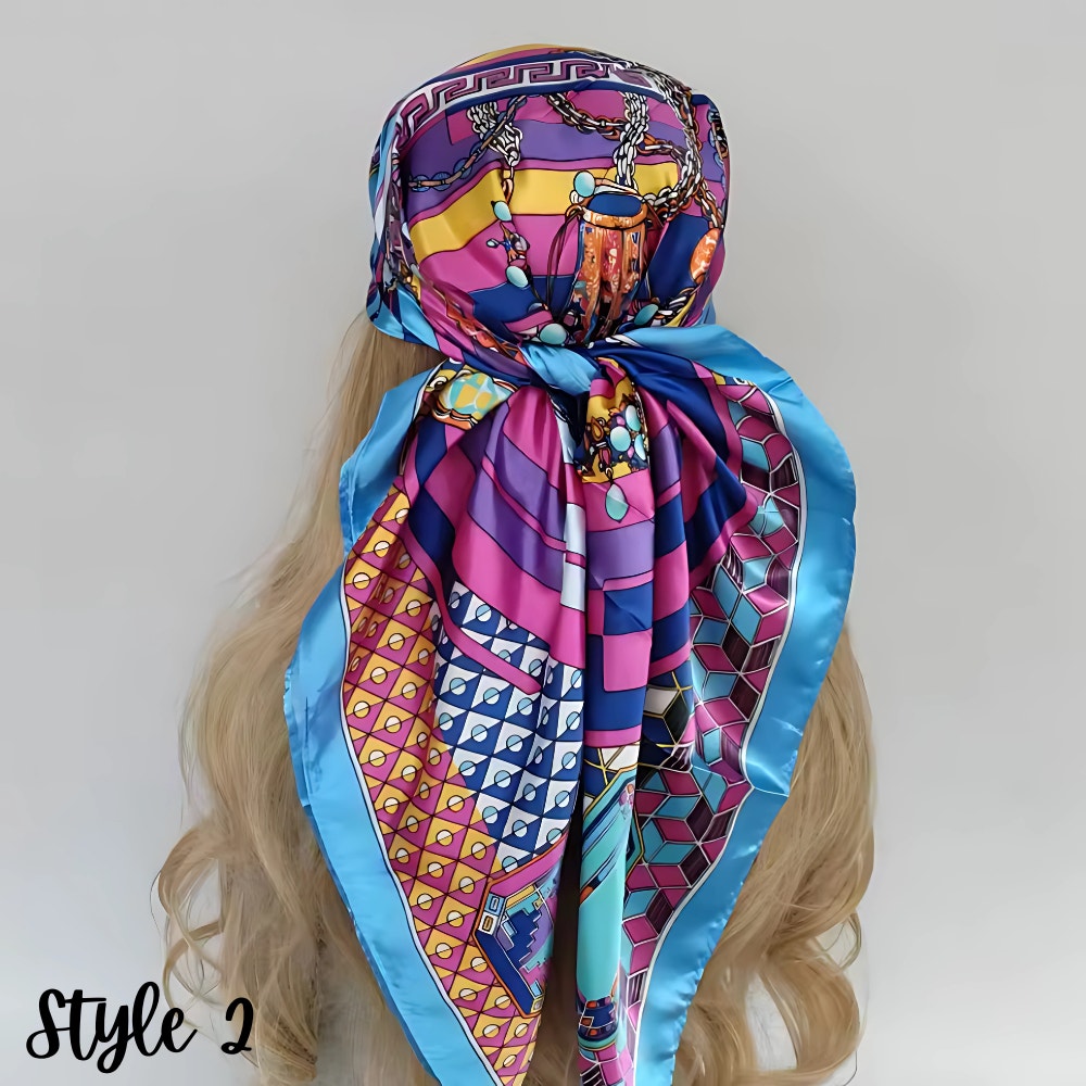 Colorful Summer Silky Scarves