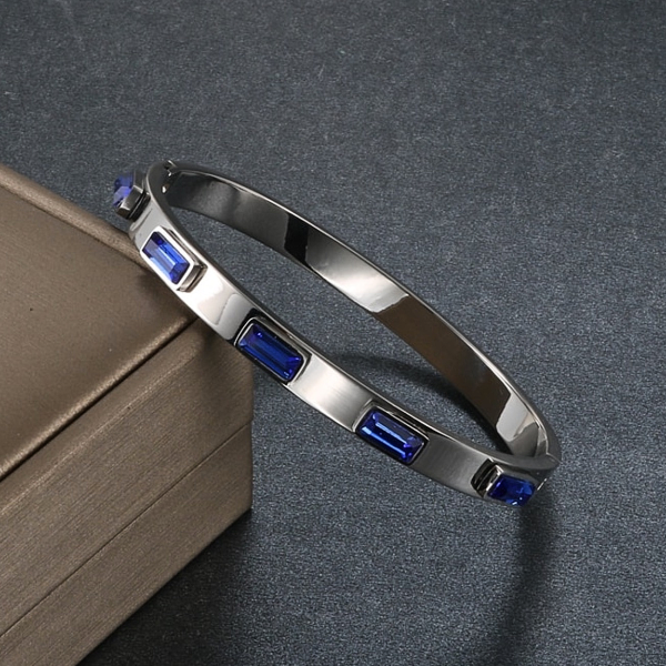 Alistair Bangle Bracelet - Stainless Steel