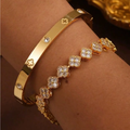 Clover Glam Set of 2 Bracelets