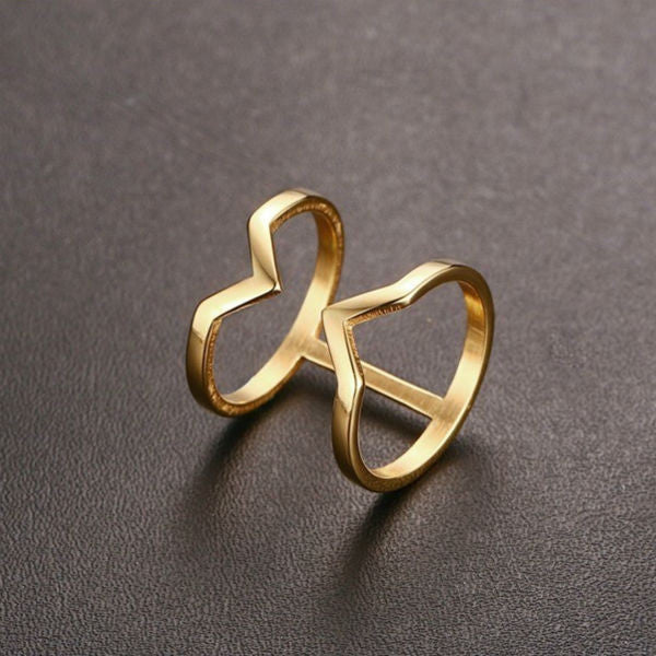 Double V Ring - Stainless Steel