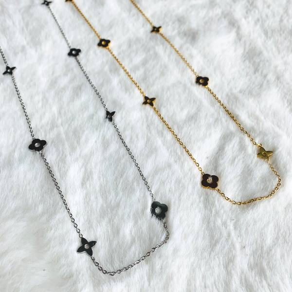 eLVeene Long Necklace - Stainless Steel