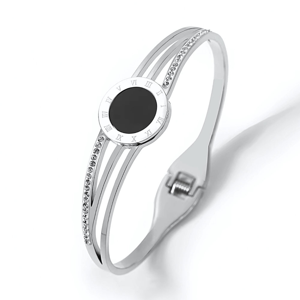Cassia Elio Bangle Bracelet - Stainless Steel