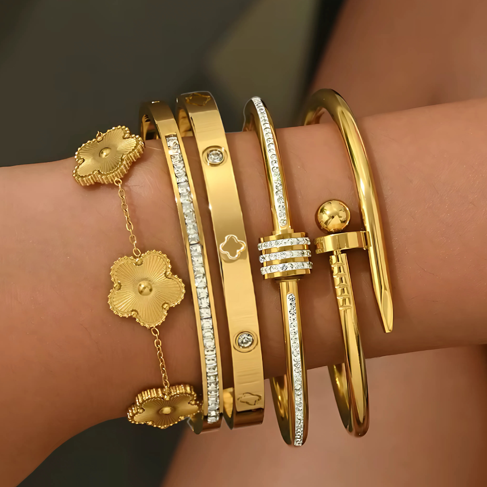 Clover Gold Bracelet - Stainless Steel
