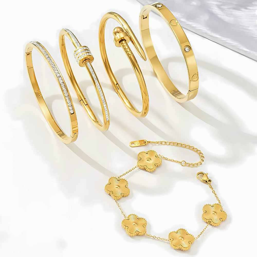 Clover Gold Bracelet - Stainless Steel